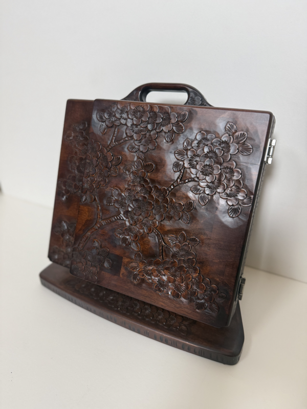 卓上　三面鏡　桜