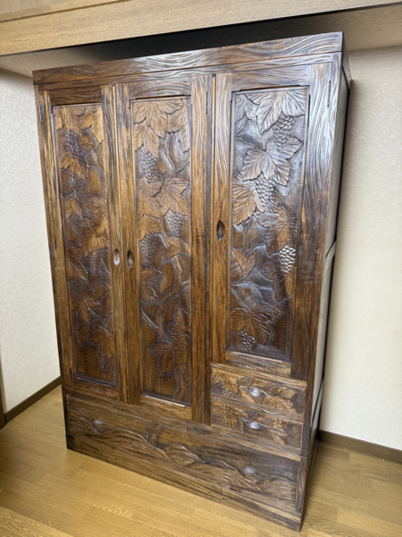 洋服ダンス　葡萄