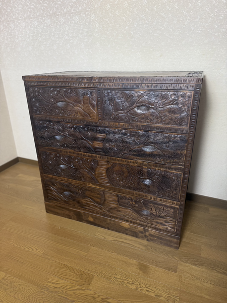 ４段チェスト　桜