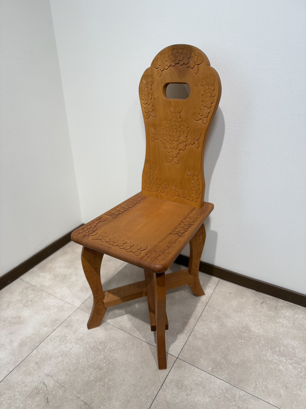 ハート椅子　桜　クリア